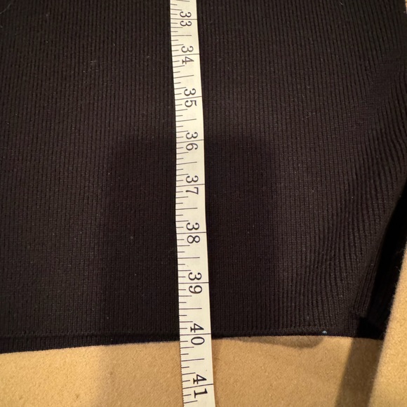 Worth Black Wool Knit Dress with Wrap - Size Petite - Picture 10 of 10